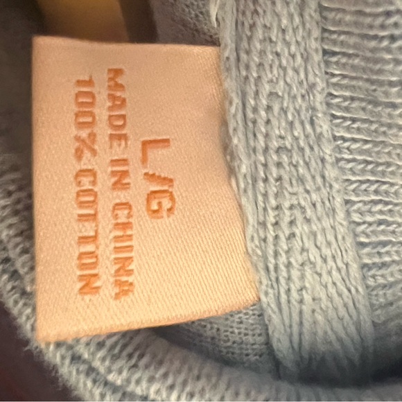 Tommy Bahama Men's Light Blue Mid Zip Knit Sweater - Picture 7 of 7